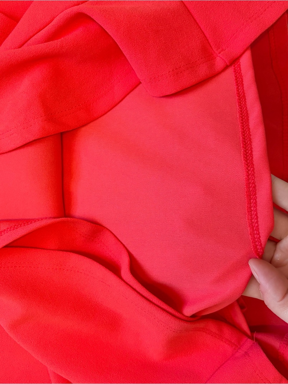 Lulu's Bright Red Ruffle Halter Mini Dress - Picture 8 of 8